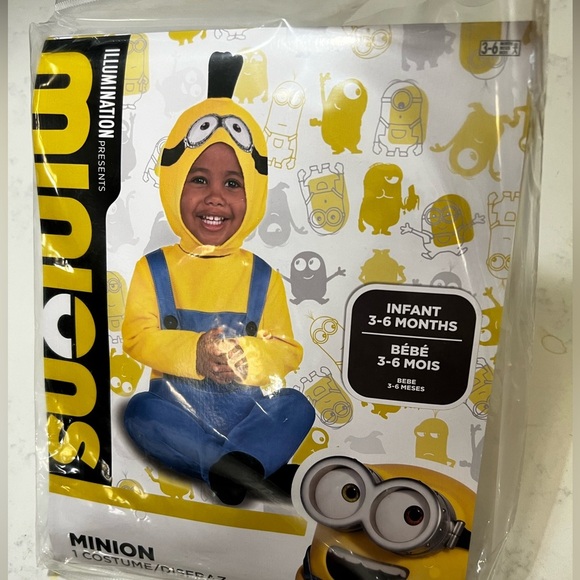 Infant Minion Costume with Hood - Picture 5 of 7